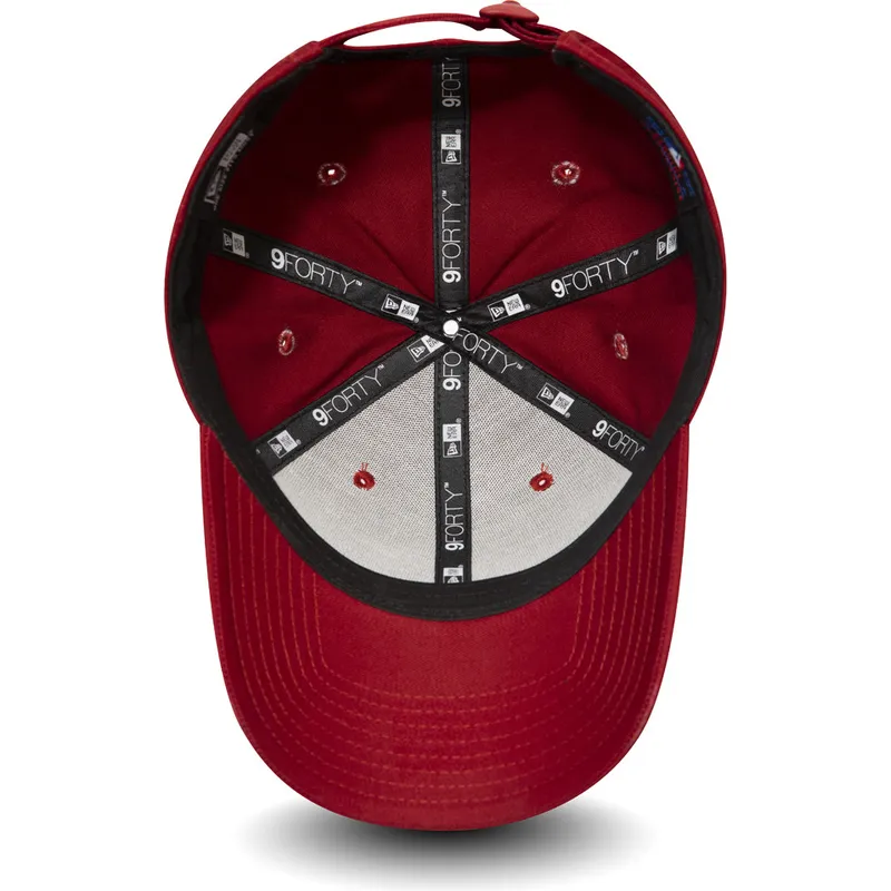 mutzen-gebogen-rot-verstellbares-band-negro-9forty-essential-der-new-york-yankees-mlb-von-new-era mutzen-gebogen-rot-verstellbares-band-negro-9forty-essential-der-new-york-yankees-mlb-von-new-era
