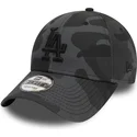 mutzen-gebogen-tarnung-verstellbares-band-negro-negro-9forty-essential-der-los-angeles-dodgers-mlb-von-new-era