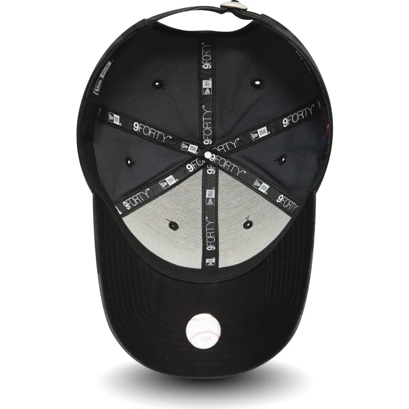 mutzen-gebogen-tarnung-verstellbares-band-negro-negro-9forty-essential-der-los-angeles-dodgers-mlb-von-new-era