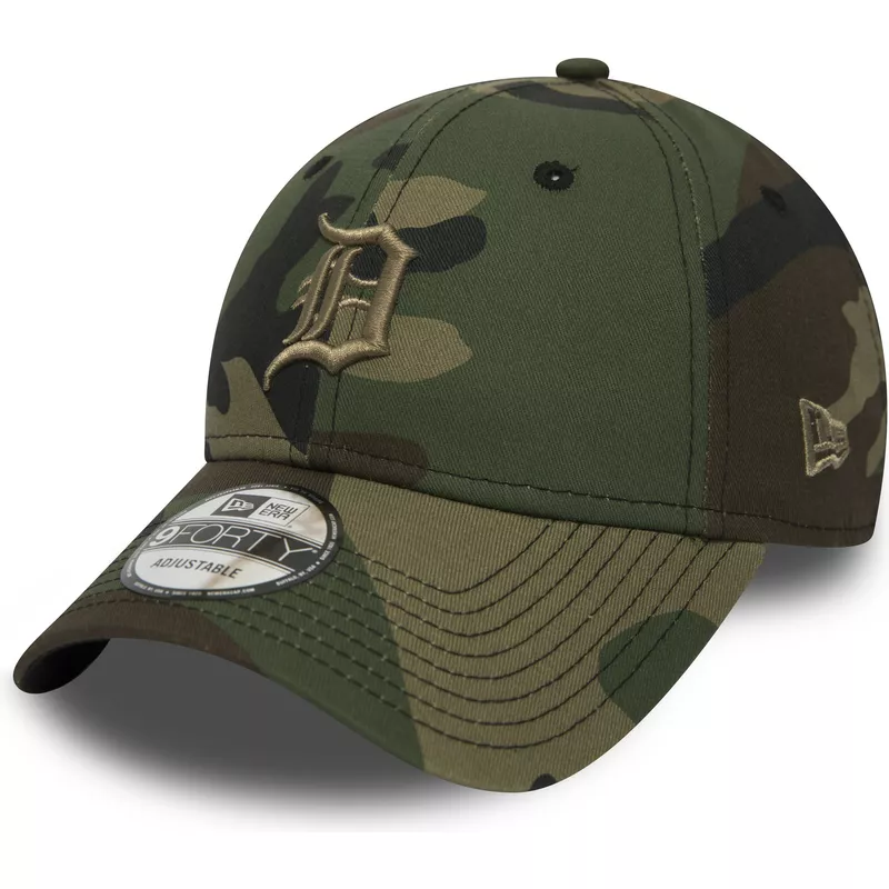 new-era-curved-brim-braunes-logo-9forty-essential-de-detroit-tigers-mlb-adjustable-cap-camo