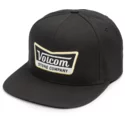 volcom-flat-brim-schwarz-top-cresticle-snapback-cap-schwarz-