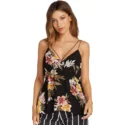 volcom-black-combo-good-to-be-you-floral-tank-blouse-schwarz