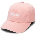 volcom-curved-brim-mellow-rose-good-mood-adjustable-cap-pink