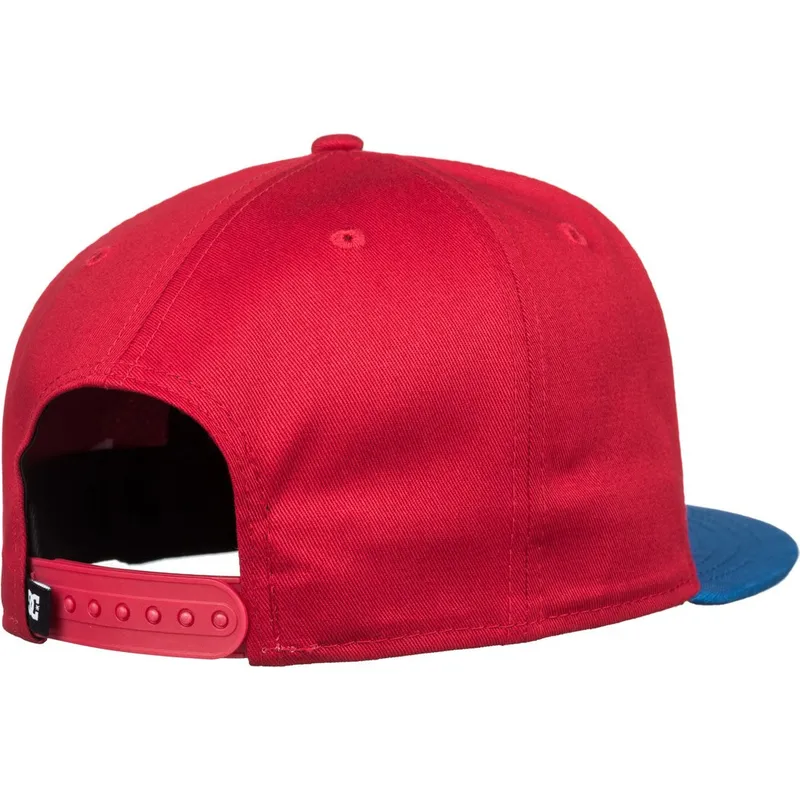mutzen-flach-rot-snapback-von-dc-shoes