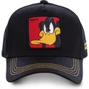 mutzen-gebogen-schwarz-snapback-duffy-duck-looney-tunes-von-capslab