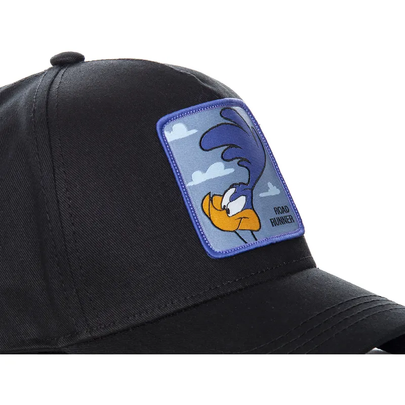 mutzen-gebogen-schwarz-snapback-roadrunner-looney-tunes-von-capslab