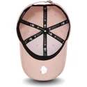 mutzen-gebogen-rosa-verstellbares-band-9twenty-dryera-packable-der-los-angeles-dodgers-mlb-von-new-era