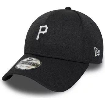 New Era Curved Brim 9FORTY Shadow Tech Pittsburgh Pirates MLB Adjustable Cap schwarz