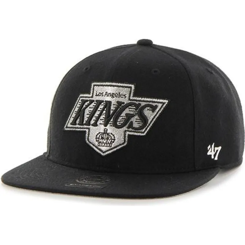 mutzen-flach-schwarz-snapback-captain-no-shot-der-los-angeles-kings-nhl-von-47-brand mutzen-flach-schwarz-snapback-captain-no-shot-der-los-angeles-kings-nhl-von-47-brand