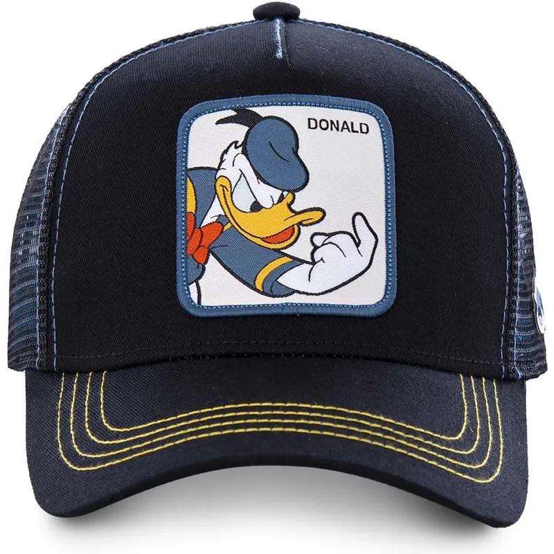 mutzen-gebogen-schwarz-snapback-donald-duck-disney-von-capslab mutzen-gebogen-schwarz-snapback-donald-duck-disney-von-capslab