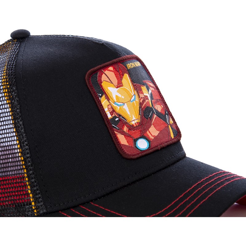 Capslab Iron Man IRO2 Marvel Comics Trucker Cap schwarz Caphunters.de