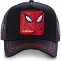 schwarze-trucker-kappe-spider-man-spi2-marvel-comics-von-capslab