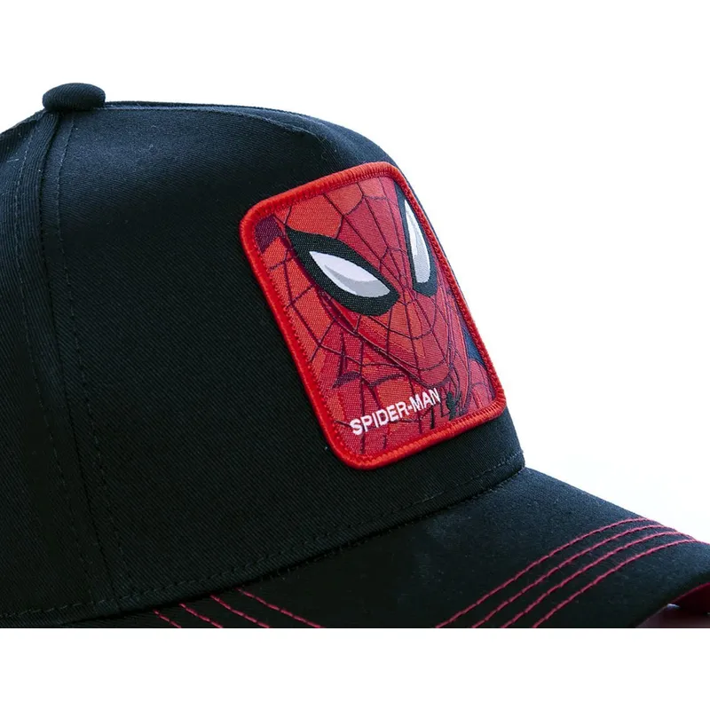 mutzen-gebogen-schwarz-snapback-spider-man-marvel-comics-von-capslab