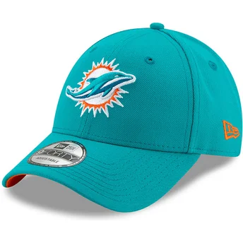 Blaue verstellbare Curved Cap 9FORTY The League der Miami Dolphins NFL von New Era