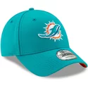 new-era-curved-brim-9forty-the-league-miami-dolphins-nfl-adjustable-cap-blau