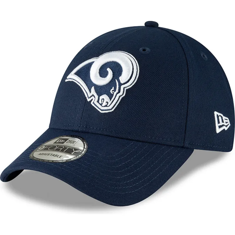 mutzen-gebogen-blau-verstellbares-band-9forty-the-league-der-los-angeles-rams-nfl-von-new-era