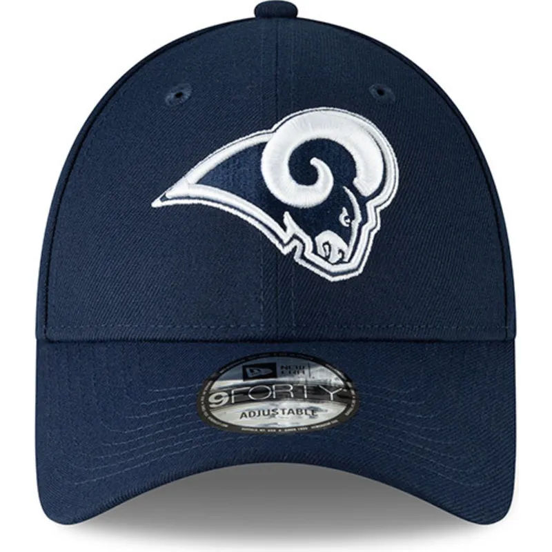 mutzen-gebogen-blau-verstellbares-band-9forty-the-league-der-los-angeles-rams-nfl-von-new-era