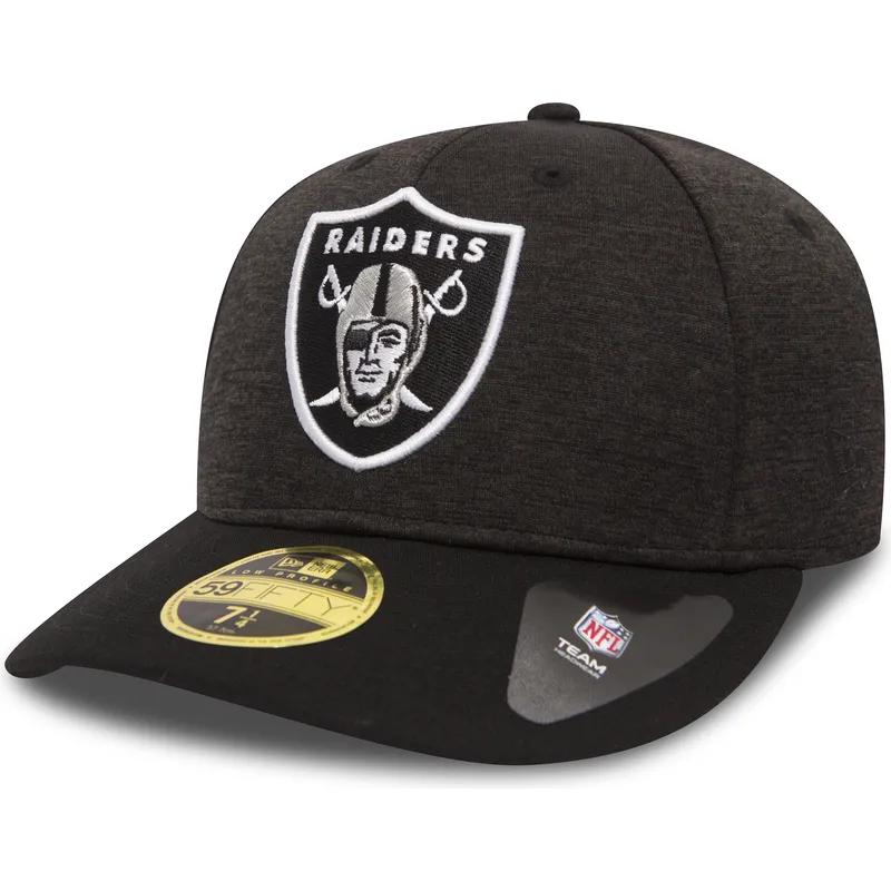 mutzen-flach-stein-angepasst-59fifty-low-profile-shadow-tech-der-las-vegas-raiders-nfl-von-new-era