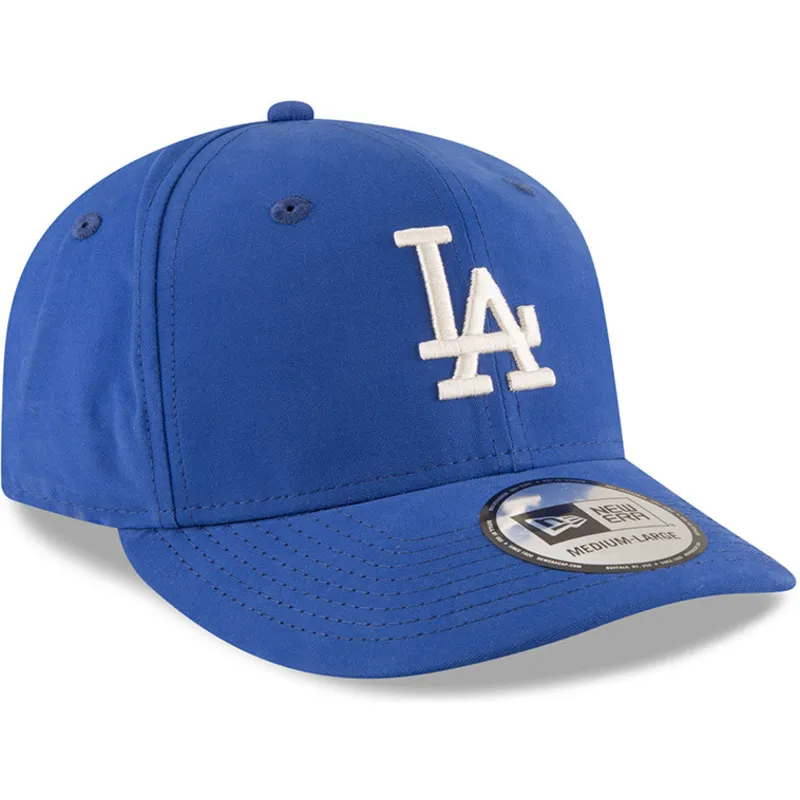 mutzen-gebogen-blau-snapback-9fifty-nylon-pre-curved-fit-der-los-angeles-dodgers-mlb-von-new-era