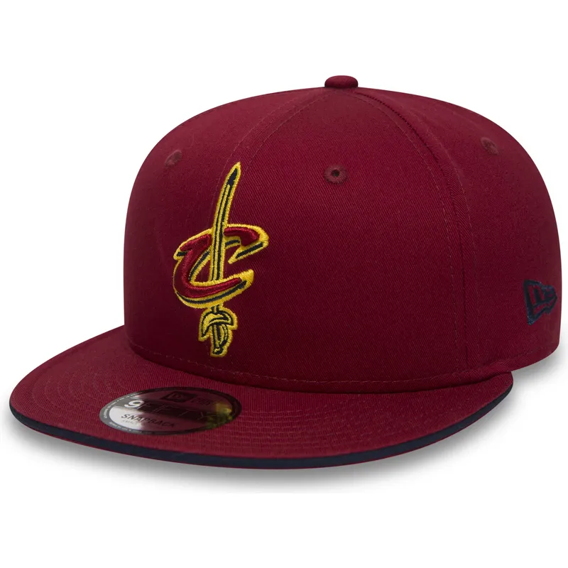 mutzen-flach-rot-snapback-9fifty-team-der-cleveland-cavaliers-nba-von-new-era