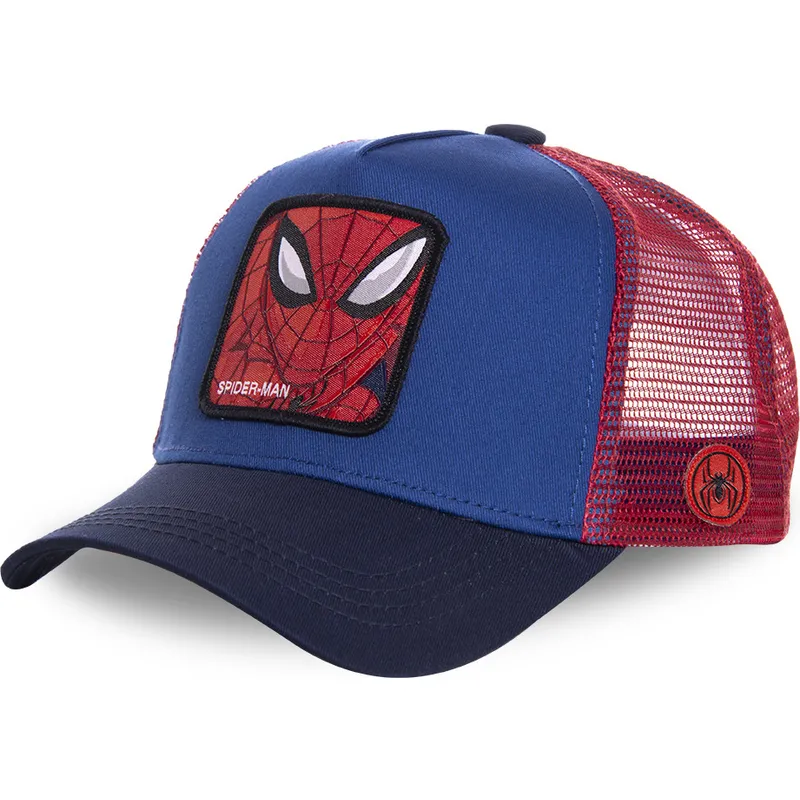 mutzen-gebogen-blau-snapback-spider-man-marvel-comics-von-capslab mutzen-gebogen-blau-snapback-spider-man-marvel-comics-von-capslab