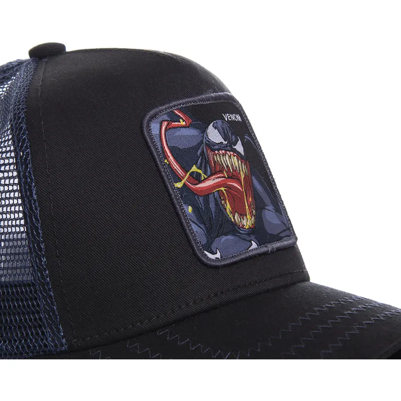 mutzen-gebogen-schwarz-snapback-venom-marvel-comics-von-capslab mutzen-gebogen-schwarz-snapback-venom-marvel-comics-von-capslab
