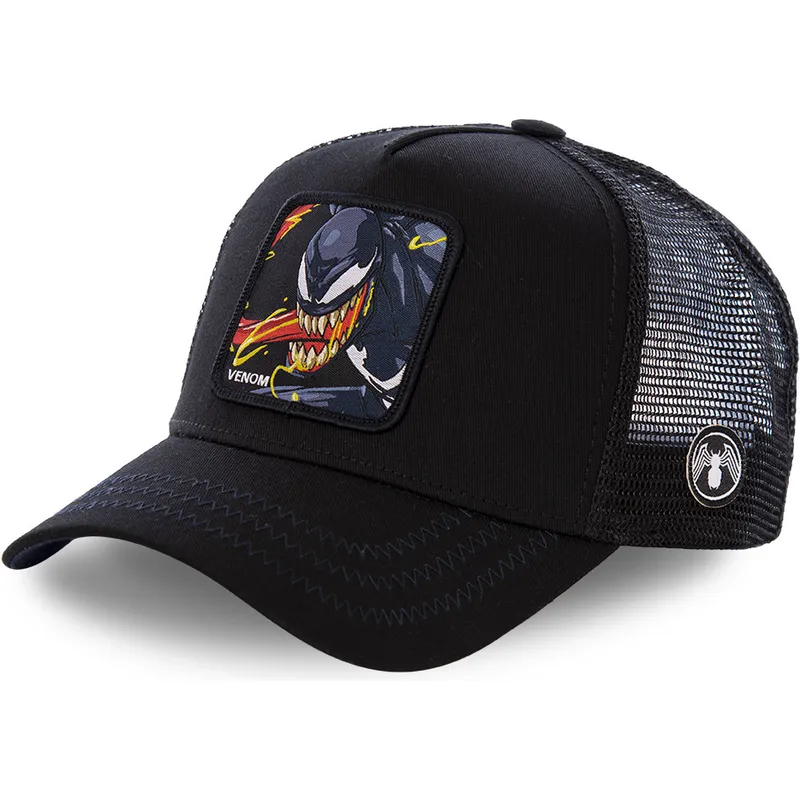 mutzen-gebogen-schwarz-snapback-venom-marvel-comics-von-capslab
