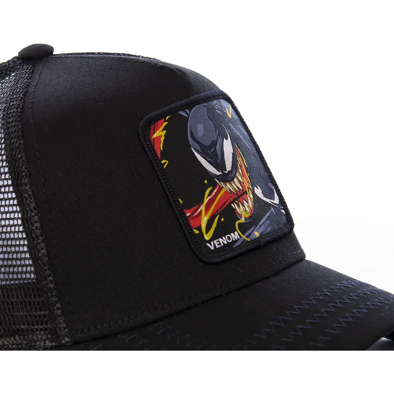 mutzen-gebogen-schwarz-snapback-venom-marvel-comics-von-capslab
