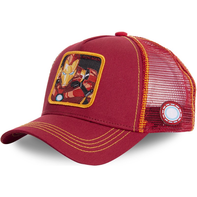 Capslab Iron Man IRO1 Marvel Comics Trucker Cap rot und gelb Caphunters.de