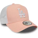 new-era-league-essential-a-frame-los-angeles-dodgers-mlb-trucker-cap-pink