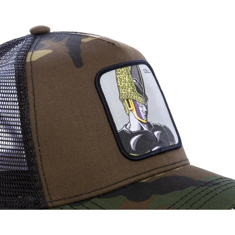 mutzen-gebogen-tarnung-snapback-zelle-dragon-ball-von-capslab mutzen-gebogen-tarnung-snapback-zelle-dragon-ball-von-capslab
