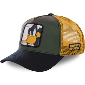Trucker Cap Camouflage, gelb und schwarz Duffy Duck DAF4 Looney Tunes von Capslab