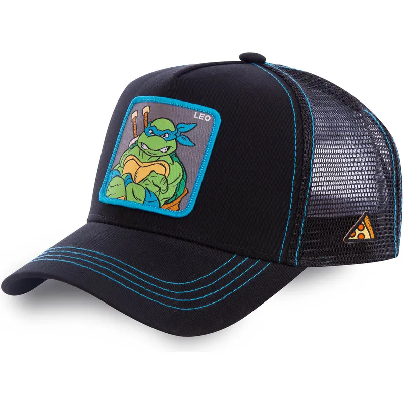 mutzen-gebogen-schwarz-snapback-leonardo-ninja-turtles-von-capslab mutzen-gebogen-schwarz-snapback-leonardo-ninja-turtles-von-capslab