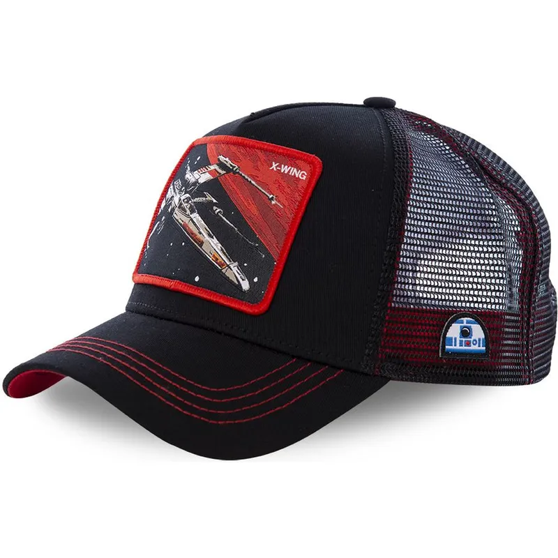 mutzen-gebogen-schwarz-snapback-x-wing-sternenjager-star-wars-von-capslab