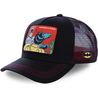 schwarze-trucker-cap-batman-robin-mem2-dc-comics-von-capslab
