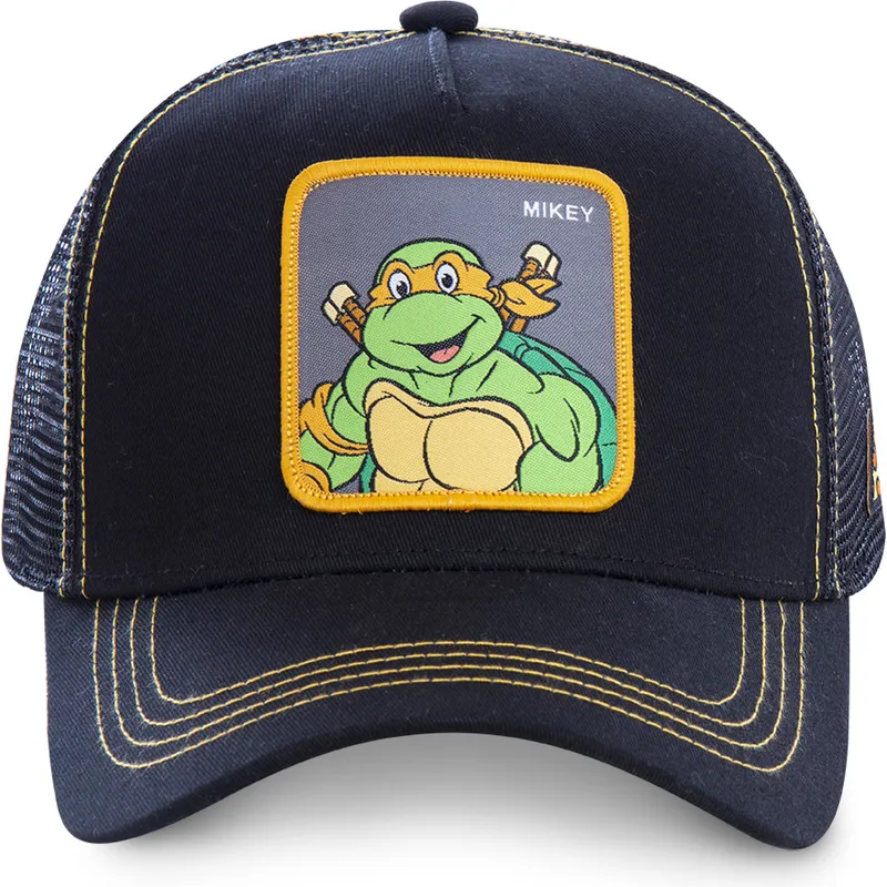 mutzen-gebogen-schwarz-snapback-michelangelo-ninja-turtles-von-capslab