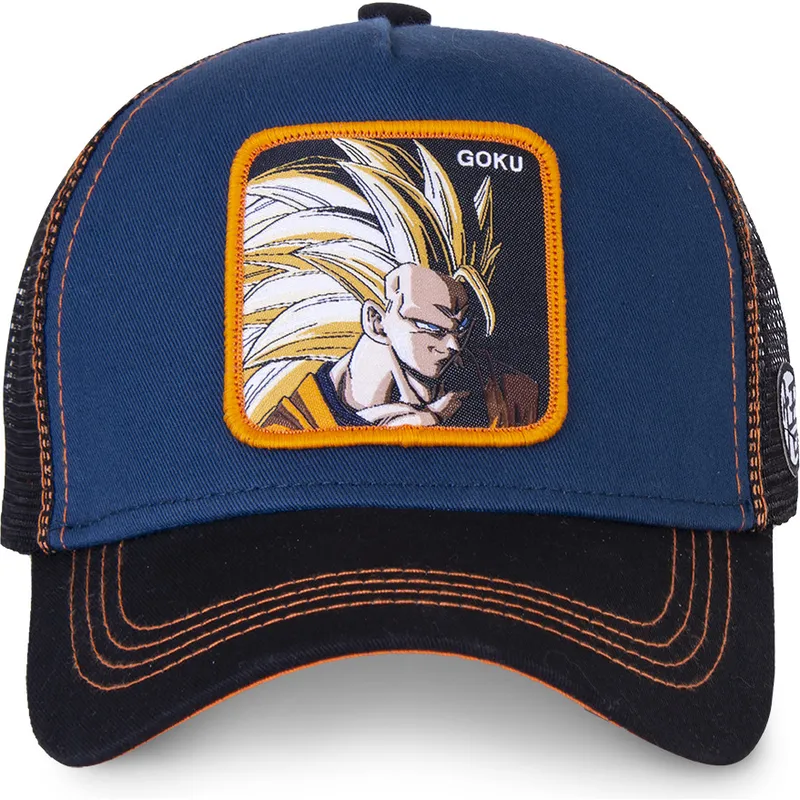 mutzen-gebogen-marineblau-snapback-son-goku-dragon-ball-von-capslab mutzen-gebogen-marineblau-snapback-son-goku-dragon-ball-von-capslab