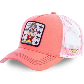 Capslab Wonder Woman WON3 DC Comics Trucker Cap pink