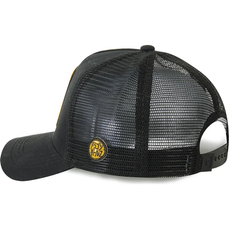 mutzen-gebogen-schwarz-snapback-mr-satan-dragon-ball-von-capslab mutzen-gebogen-schwarz-snapback-mr-satan-dragon-ball-von-capslab