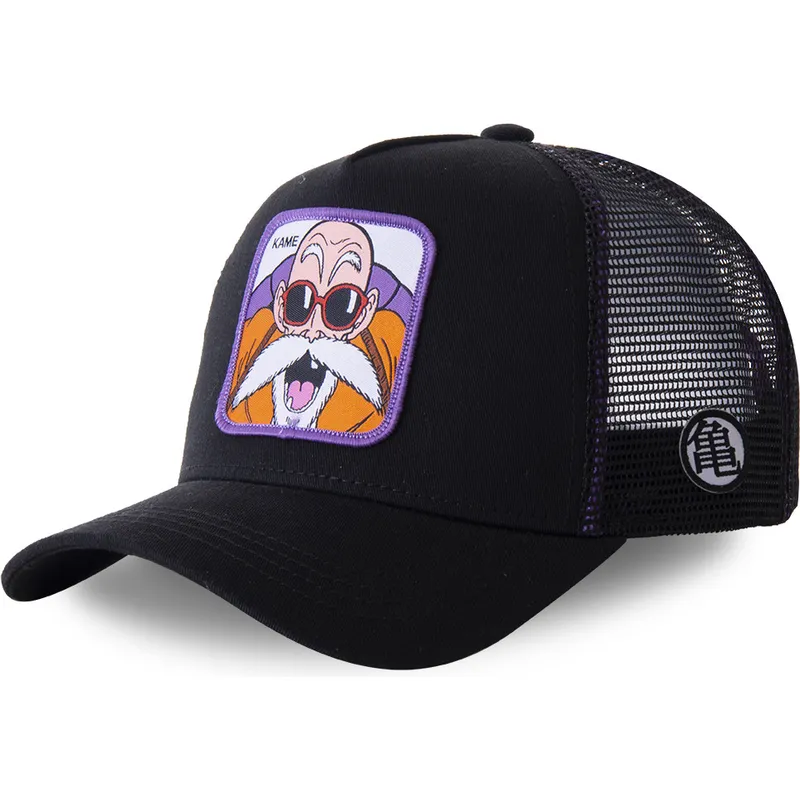 schwarze-trucker-cap-master-roshi-kamc-dragon-ball-von-capslab