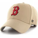 47-brand-curved-brim-mvp-boston-red-sox-mlb-khaki-adjustable-cap