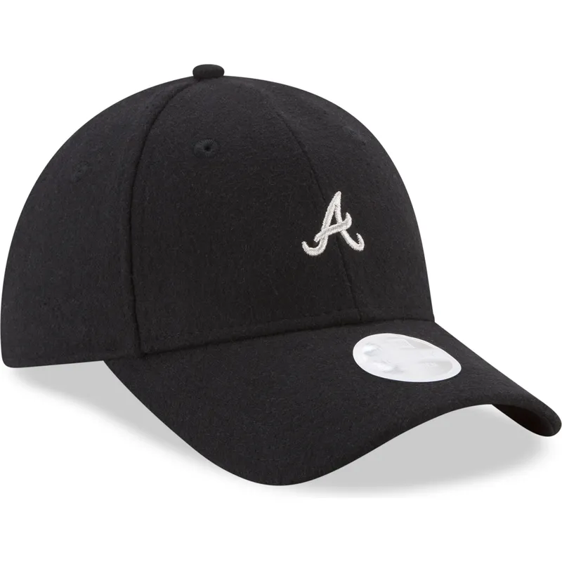 mutzen-gebogen-schwarz-verstellbares-band-9forty-melton-der-atlanta-braves-mlb-von-new-era
