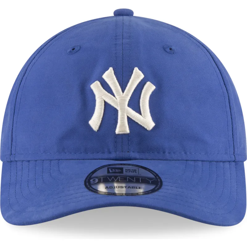 mutzen-gebogen-blau-verstellbares-band-9twenty-nylon-packable-der-new-york-yankees-mlb-von-new-era