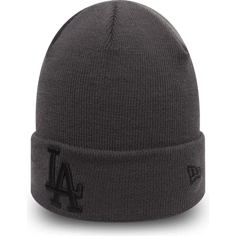 mutzen-stein-cuff-knit-league-essential-der-los-angeles-dodgers-mlb-von-new-era