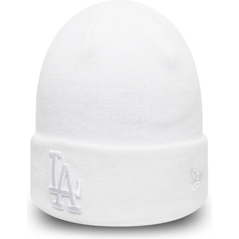 mutzen-weiss-cuff-knit-league-essential-der-los-angeles-dodgers-mlb-von-new-era