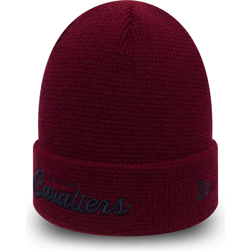 mutzen-rot-cuff-knit-waffle-der-cleveland-cavaliers-nba-von-new-era