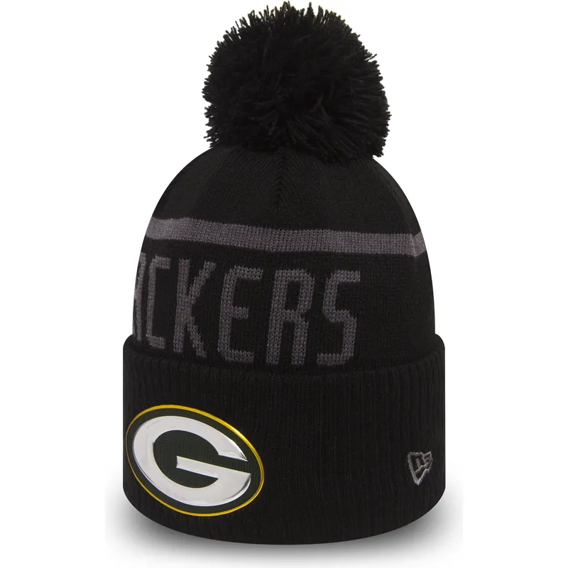 schwarze-mutze-mit-bommel-cuff-knit-coll-der-green-bay-packers-nfl-von-new-era