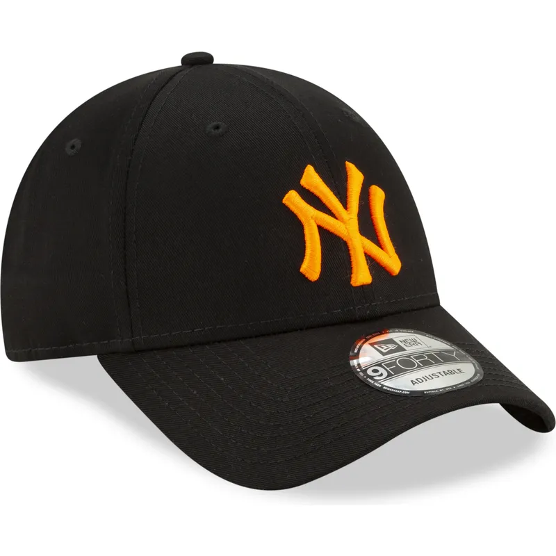 mutzen-gebogen-schwarz-verstellbares-band-9forty-league-essential-neon-der-new-york-yankees-mlb-von-new-era