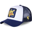 capslab-pokemon-pikachu-pik8-weisse-und-blaue-trucker-kappe