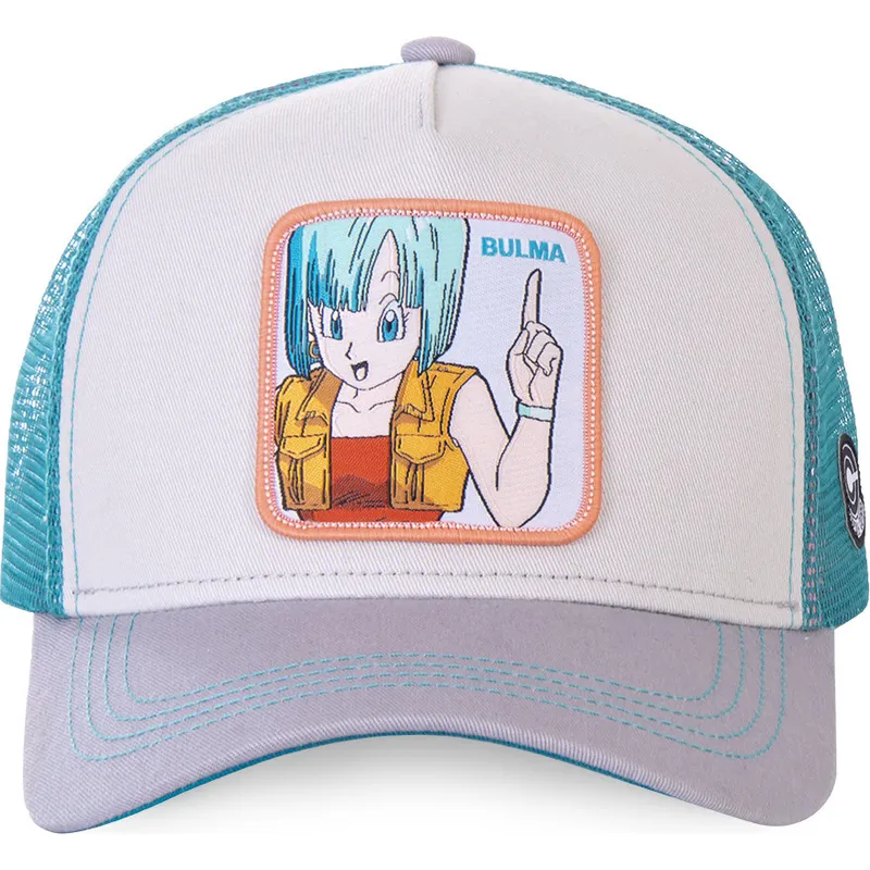 mutzen-gebogen-weiss-snapback-bulma-dragon-ball-von-capslab